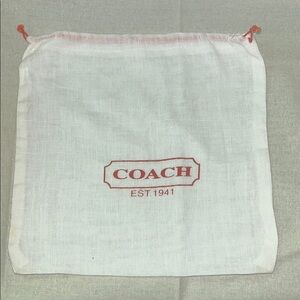 Coach Style White Dust Bag